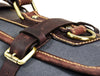 Aaron Leather Goods Canvas & Leather Knife Roll + Travel Backpack Combo