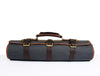 Aaron Leather Goods Canvas & Leather Knife Roll + Travel Backpack Combo