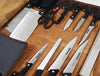 Aaron Leather Goods Canvas & Leather Knife Roll + Travel Backpack Combo