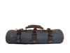Aaron Leather Goods Canvas & Leather Knife Roll + Travel Backpack Combo