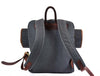 Aaron Leather Goods Canvas & Leather Knife Roll + Travel Backpack Combo