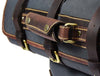 Aaron Leather Goods Canvas & Leather Knife Roll + Travel Backpack Combo