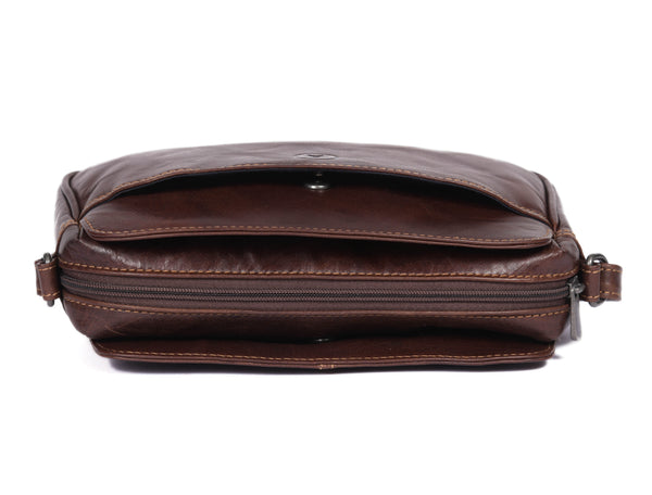 Reus Leather Sling Bag - Caramel Brown