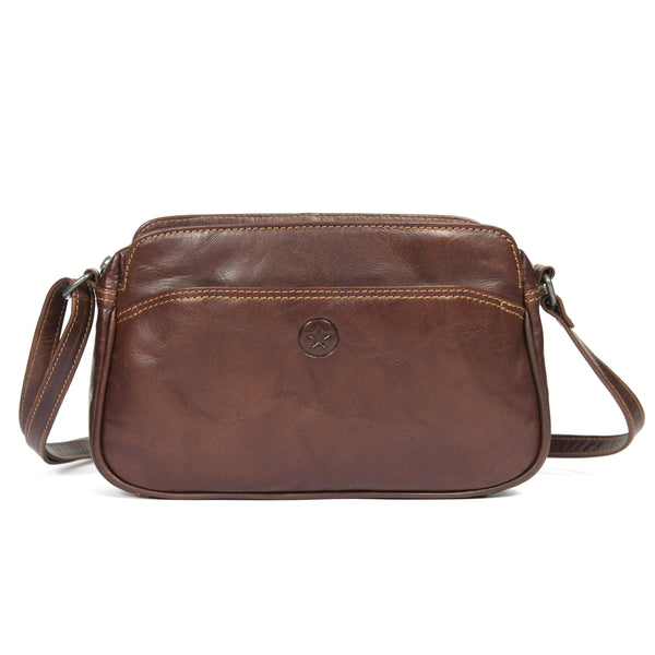 Reus Leather Sling Bag - Caramel Brown