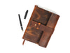 Rustic Leather Journal Notebook – Refillable Diary 5x7 & 6x8 Inches