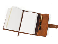 Rustic Leather Journal Notebook – Refillable Diary 5x7 & 6x8 Inches