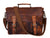 Vintage Leather Messenger Bag for Men – Rustic Full-Grain Leather Satchel Briefcase for Laptop, Work, and Travel - Aaron Leather Goods 