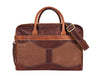 Aaron Leather Goods Premium Leather and Canvas Office Bag