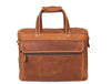 Aaron Leather Goods - Premium Tan Leather Office Bag