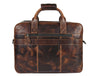 Classic Leather Laptop Briefcase by Aaron Leather Goods – Vintage Executive Style