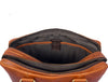 Aaron Leather Goods Full-Grain Leather Office Bag – Sleek Black Laptop Briefcase for Men