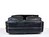 Aaron Leather Goods Black Leather Office Bag for Men | Full Grain Laptop Briefcase with Shoulder Strap – 16 Inch