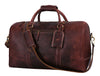 Premium Buffalo Leather Travel Weekender Bag