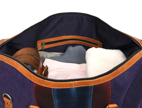 Canvas & Leather Duffle Bag – Weekend Travel Companion