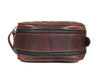 Quilted Leather Toiletry Bag – Premium Travel Dopp Kit