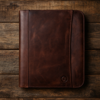 Vittoria Leather Organizer - Walnut Brown