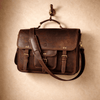 Ancona Leather Office Bag 18" - Vintage Brown - Aaron Leather Goods