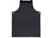 Serena Suede Apron - Raven Black - Aaron Leather Goods 