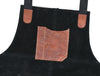 Serena Suede Apron - Raven Black