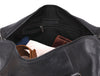 Austin Leather Overnight Bag - Black - Aaron Leather Goods Inc