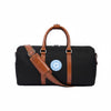 Black Canvas & Tan Leather Travel Duffle Bag - Aaron Leather Goods