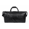 Black Full - Grain Leather Duffle Travel Bag - Aaron Leather Goods Inc