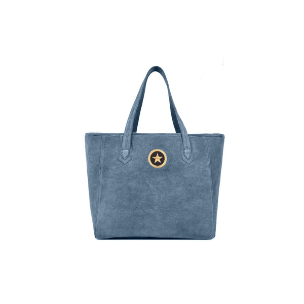 Blue Suede Bag for Women - Aaron Leather Goods