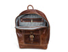 Sagunto Leather Backpack - Walnut Brown