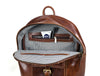 Sagunto Leather Backpack - Walnut Brown