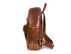 Sagunto Leather Backpack - Walnut Brown