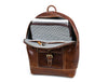 Sagunto Leather Backpack - Walnut Brown