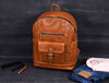 Sagunto Leather Backpack - Caramel Brown