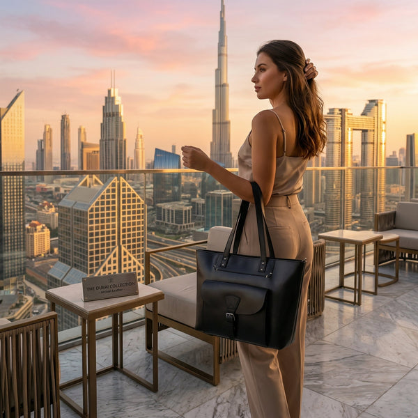 Brittany Travel Tote Bag – Raven Black - Aaron Leather Goods Inc