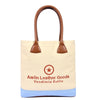 Canvas Tote Bag with Leather Handles for Daily Use - Aaron Leather Goods