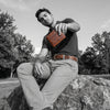 Carmel Leather Belt & Wallet Gift Combo - Brown - Aaron Leather Goods Inc