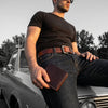 Cicero Leather Belt & Wallet Gift Combo - Aaron Leather Goods Inc