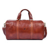 Classic Leather Duffle Bag with Shoulder Strap - Aaron Leather Goods