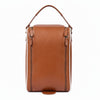 Classic Tan Leather Shoe Bag for Travel & Gym - Aaron Leather Goods