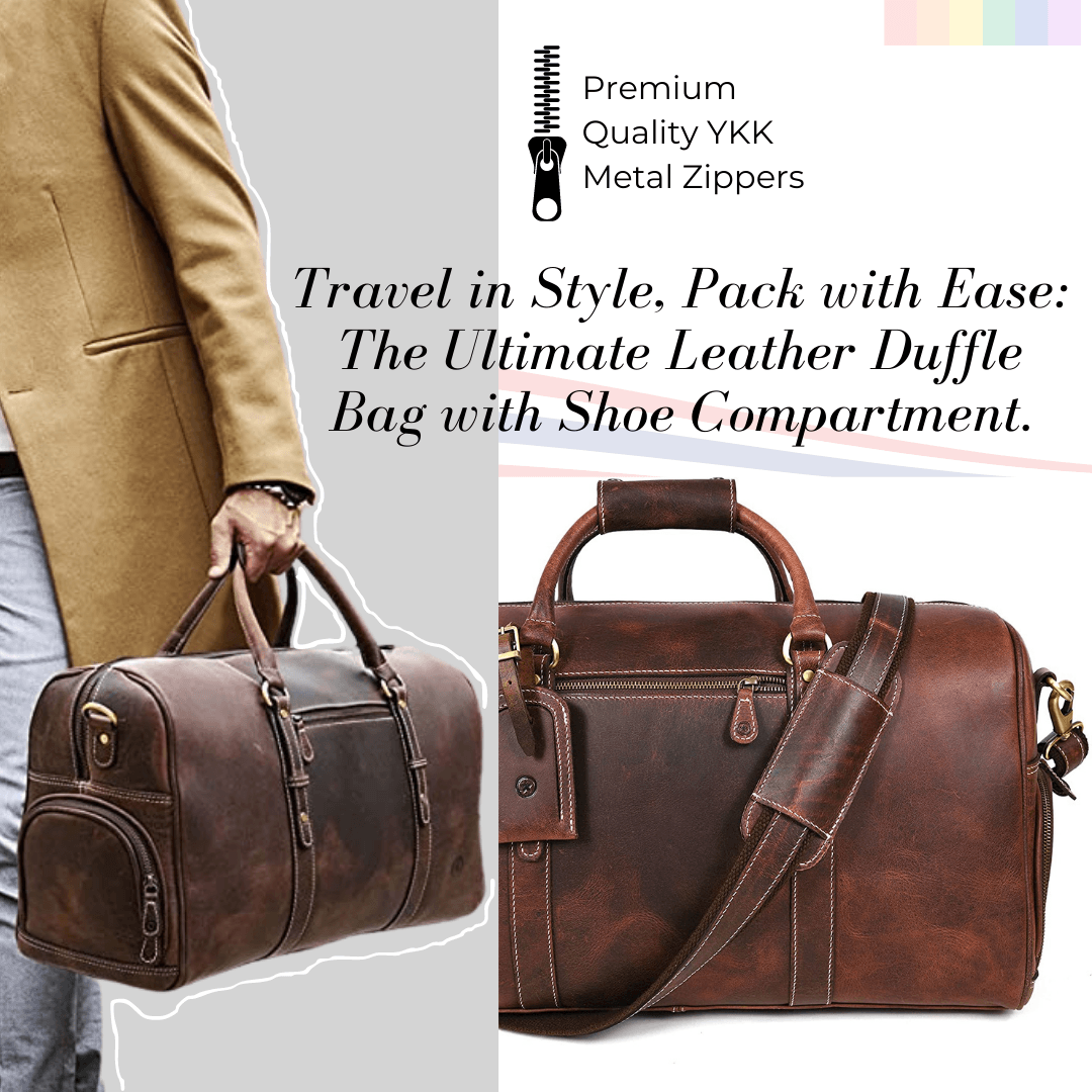 Leather Travel Duffel Bag: Versatile Father's Day Gift Leather Travel Duffel Bag: Versatile Father's Day Gift