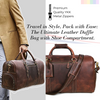 Leather Travel Duffel Bag: Versatile Father's Day Gift - Aaron Leather Goods