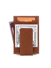 Sestao Leather Minimalist Money Clip Wallet - Merlot