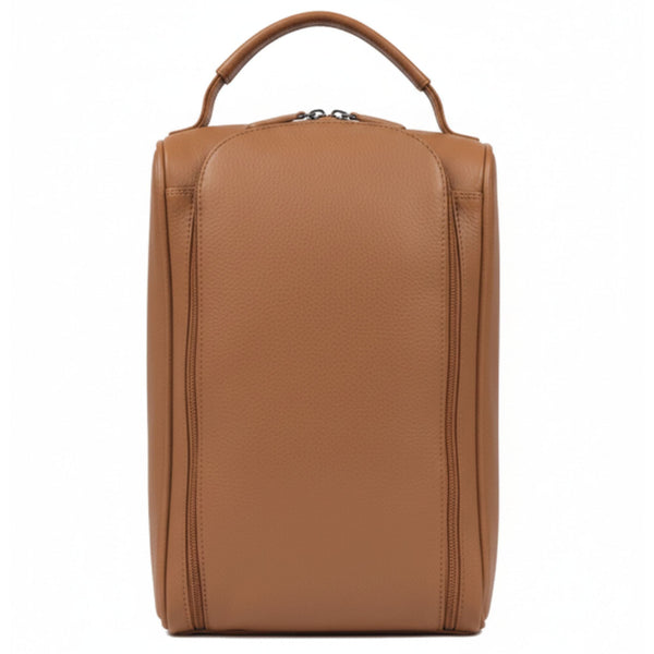 Elegant Tan Leather Shoe Pouch for Men & Women - Aaron Leather Goods
