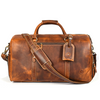 Arezzo Leather Overnight Bag - Caramel Brown