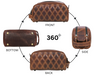 Ample Glide Quilted Leather Toiletry Bag