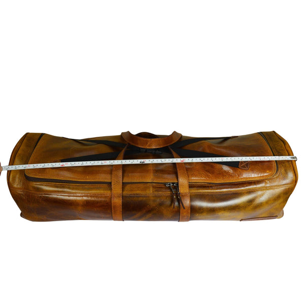 Full Grain Leather Chef Knife Roll Bag – Professional Culinary Storage & Travel Case - Aaron Leather Goods Inc