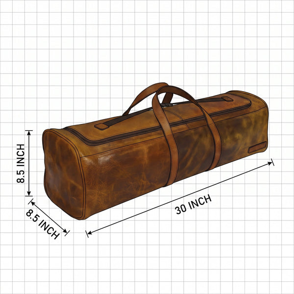Full Grain Leather Chef Knife Roll Bag – Professional Culinary Storage & Travel Case - Aaron Leather Goods Inc