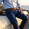 Gadsden Leather Belt - Tan - Aaron Leather Goods Inc