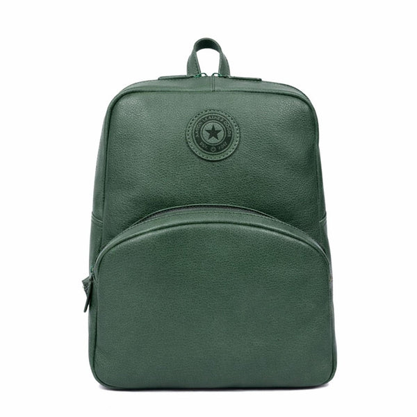 Green Leather Backpack for Work, Travel & Everyday Use - Aaron Leather Goods