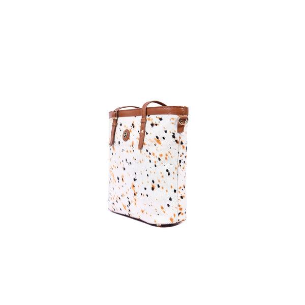 Hairon Leather Ladies Tote Bag with Adjustable Shoulder Strap - Aaron Leather Goods