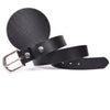 Handcrafted Genuine Black Leather Belt for Men – Classic Full Grain Leather Dress & Casual Belt with Premium Gift Box - Aaron Leather Goods Inc